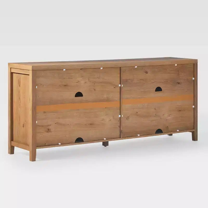 Saracina Home Madia Moderna Scanalata 70" con Ante Arcate