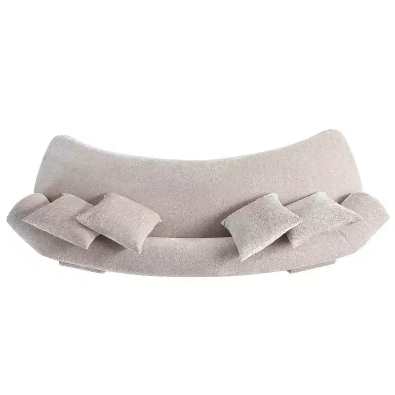 Manhattan Comfort Set Divano Verandah Chenille Imbottito 2 pz da 112" e Divano da 90.6"