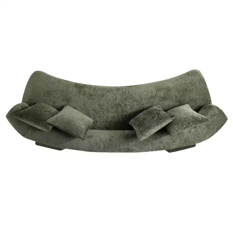 Manhattan Comfort Set Divano Verandah Chenille Imbottito 2 pz da 112" e Divano da 90.6"