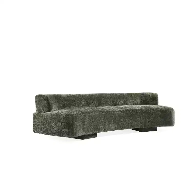 Manhattan Comfort Set Divano Verandah Chenille Imbottito 2 pz da 112" e Divano da 90.6"