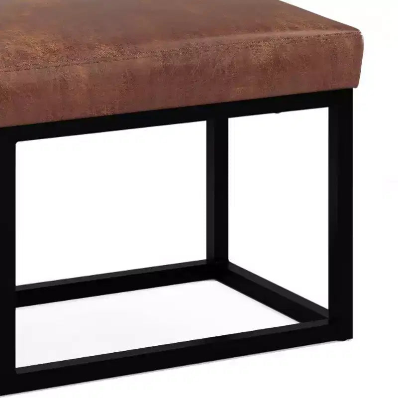 WyndenHall 44 Wide Kerwood Panca pouf rettangolare contemporanea