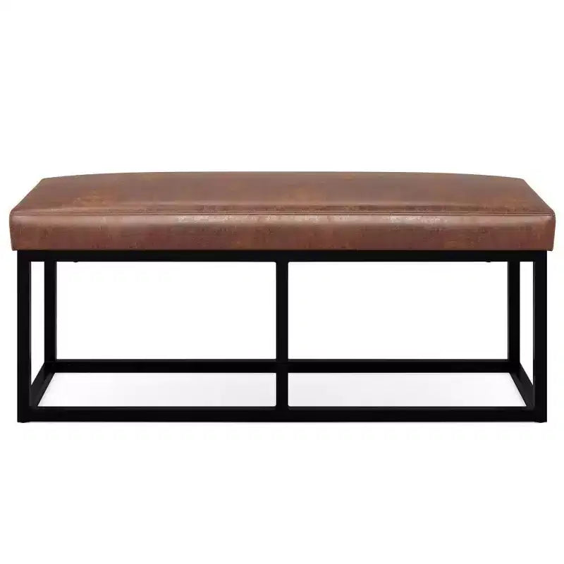 WyndenHall 44 Wide Kerwood Panca pouf rettangolare contemporanea